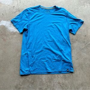 Smartwool Shirt Tee Mens Medium Blue Merino Sport 150 Wool Blend Performance